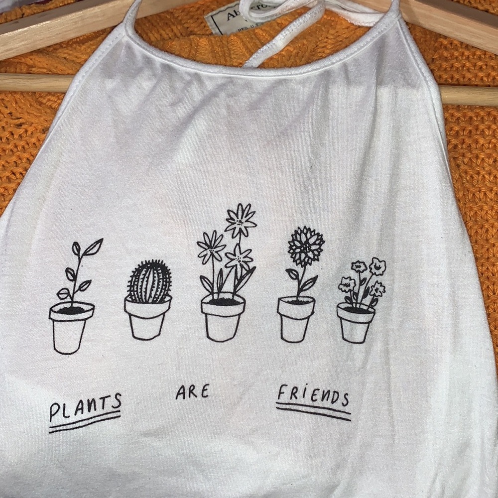 Plants are friends halter top